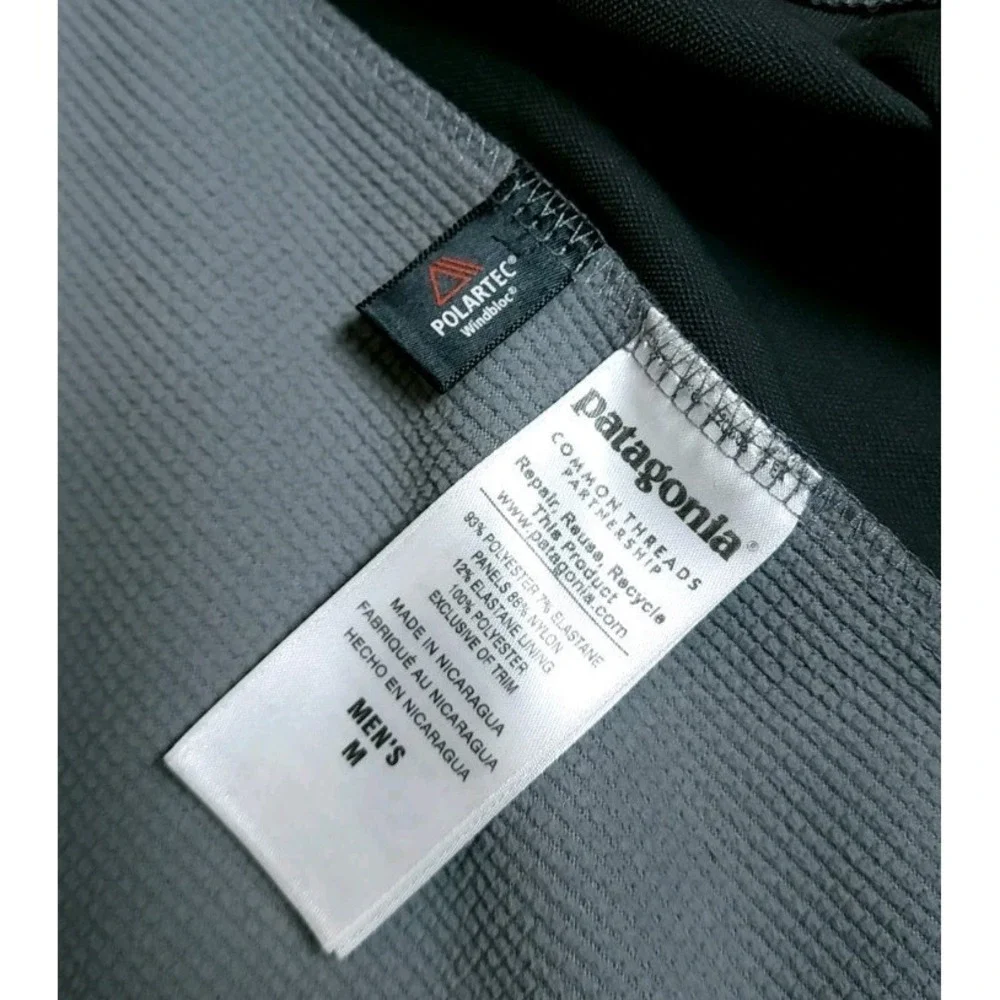 Patagonia Forge Adze Hybrid Soft‎ Shell Polartec Gray Mens Medium